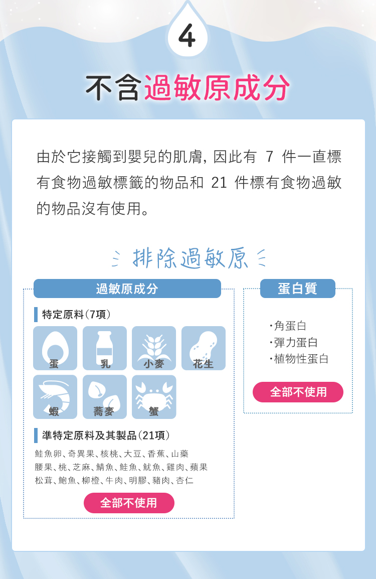 不含過敏原