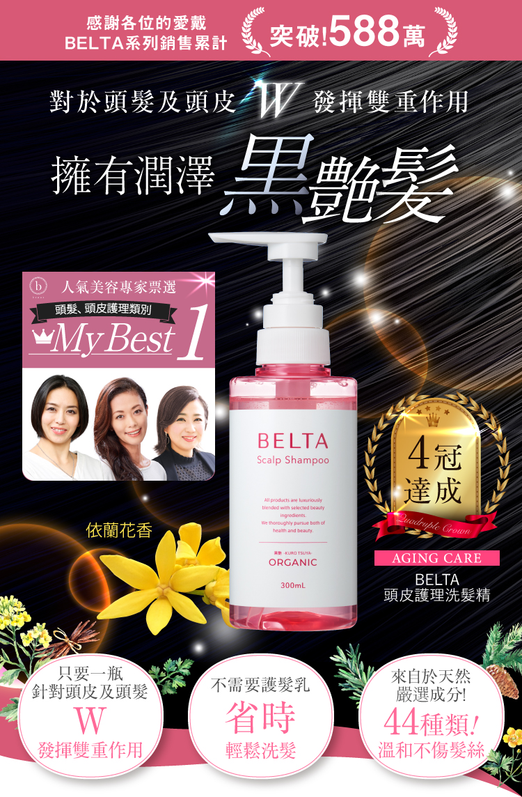 BELTA黑艷髮洗髮精