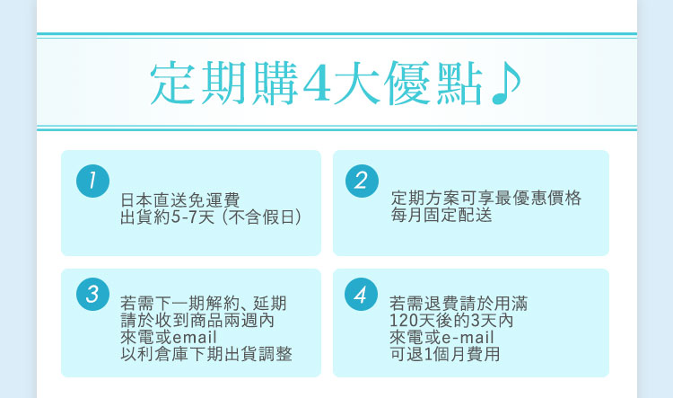 定期購物說明