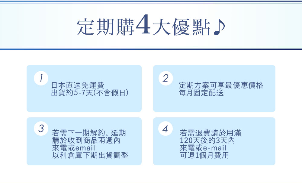 定期購物說明