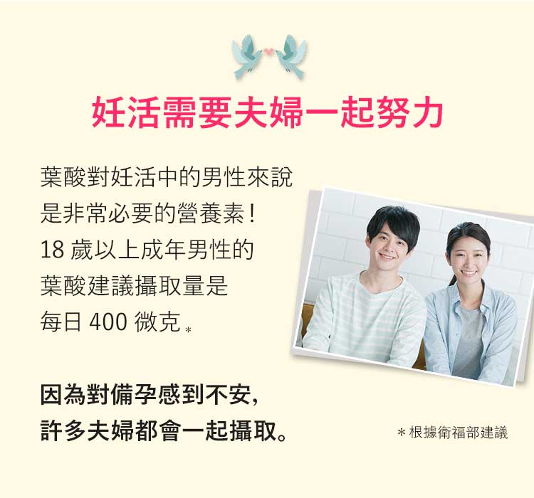 葉酸是器官形成期必要營養素